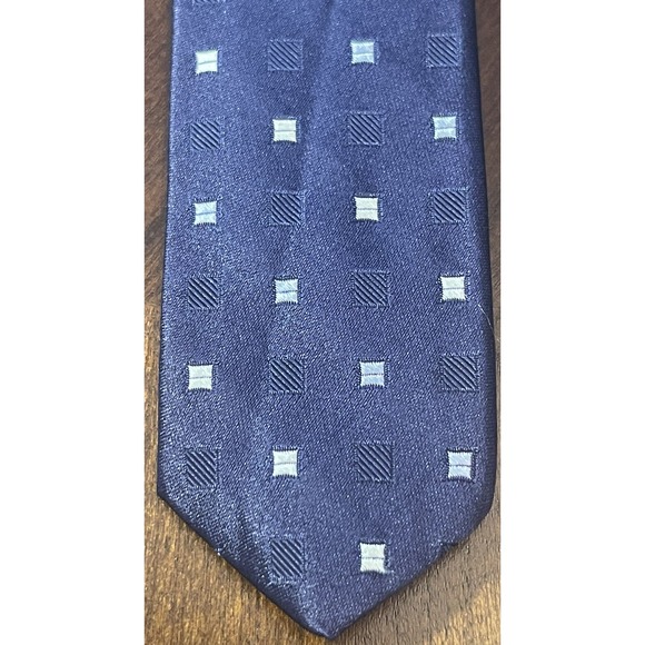 Dkny Blue 100% Silk Men’s Neck Tie Made in Usa - Picture 7 of 9
